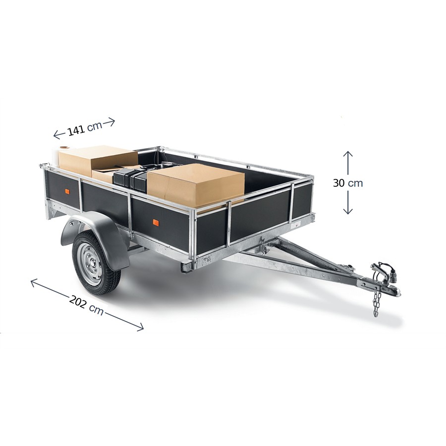Remorque bois NORAUTO 1 essieu 750 kg